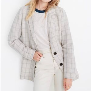 Madewell Dorset Blazer Windopane print